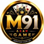 M91 Game feature logo in circle shape