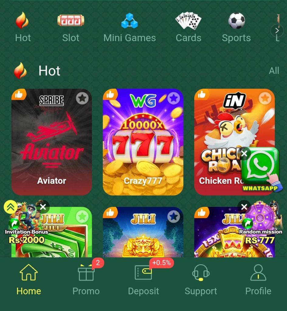 RC777 Game official homepage with user dashboard preview