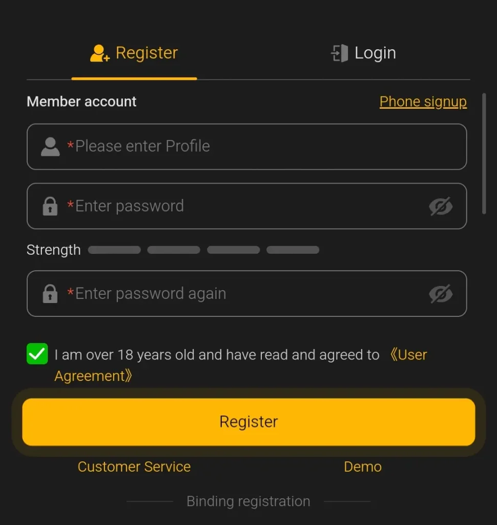 188PKR Game Apk Registration