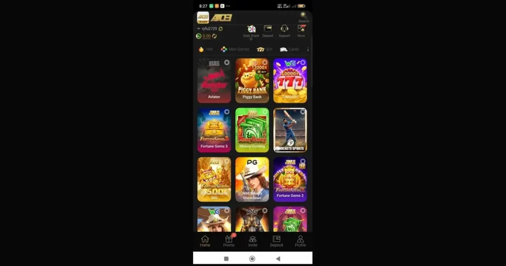 AJ03 APP INTERFACE
