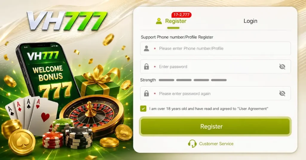VH777 Game APK registration