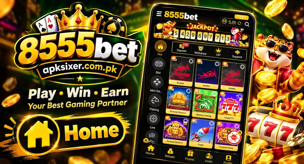 8555bet Home with Logo